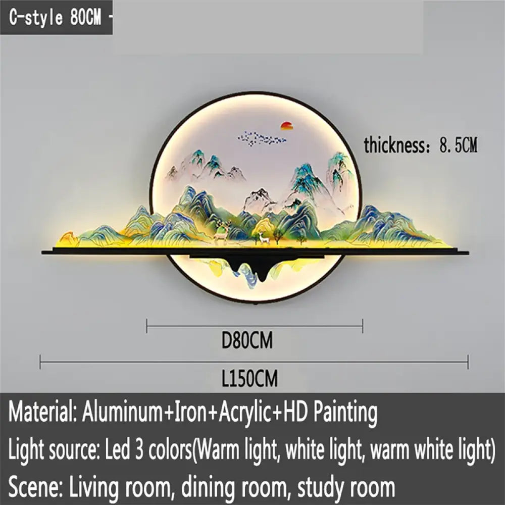 Artistic LED Wall Art Light | Modern Interior Lighting