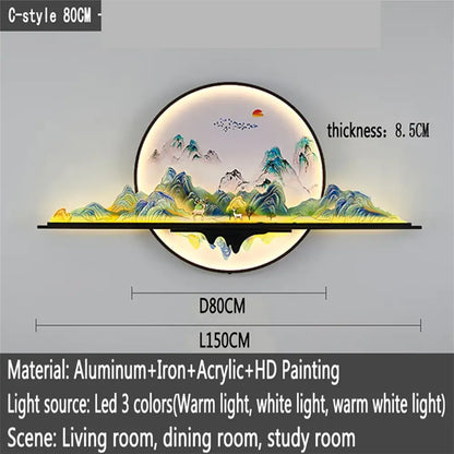 Artistic LED Wall Art Light | Modern Interior Lighting