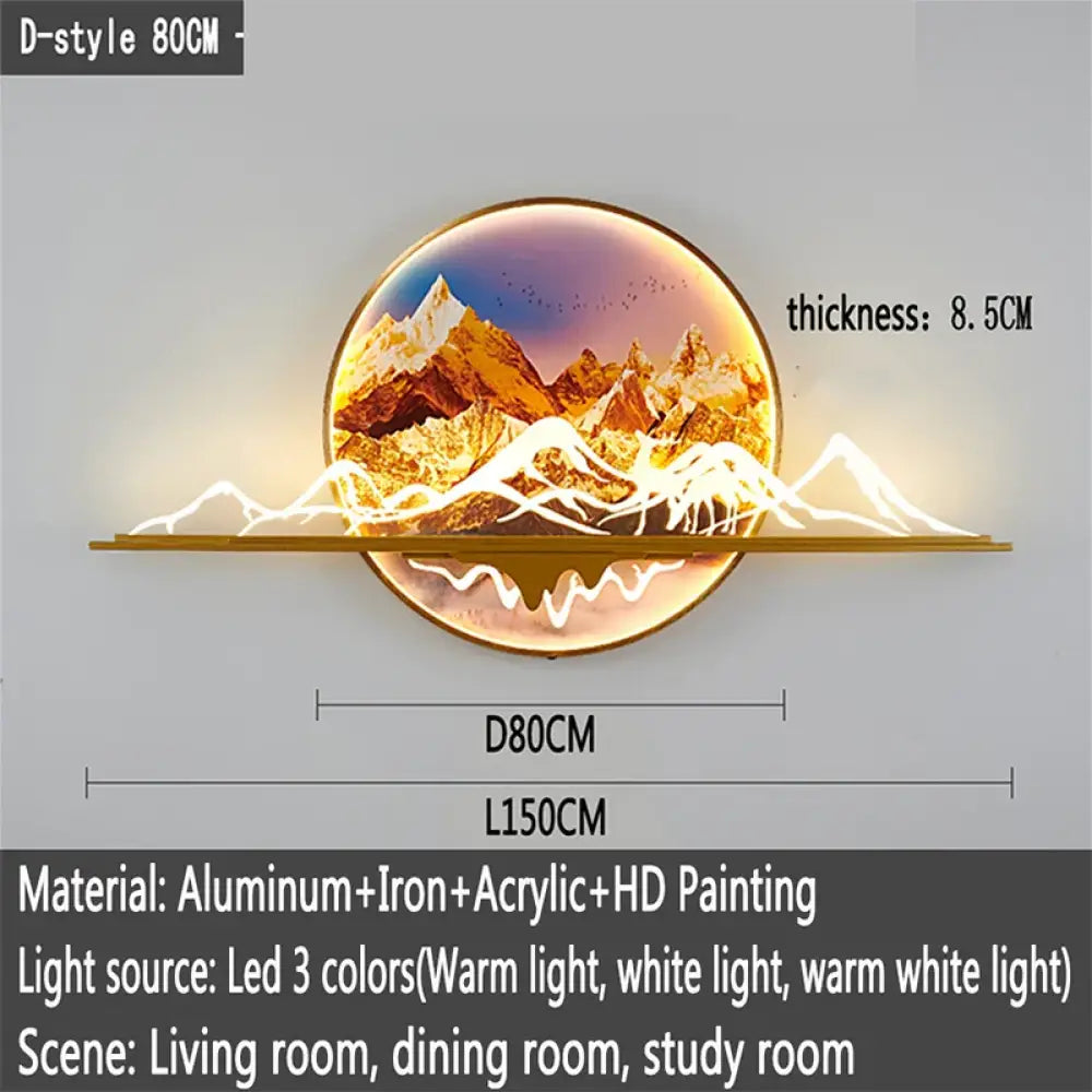 Artistic LED Wall Art Light | Modern Interior Lighting