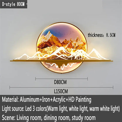 Artistic LED Wall Art Light | Modern Interior Lighting
