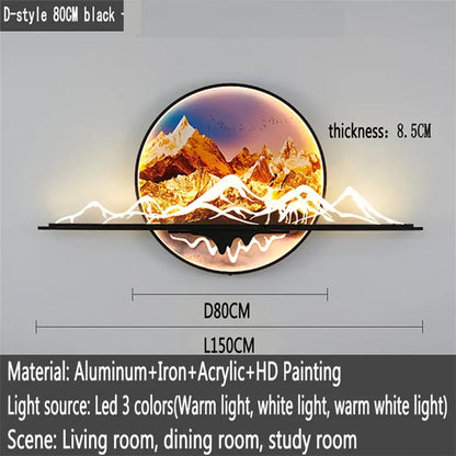 Artistic LED Wall Art Light | Modern Interior Lighting