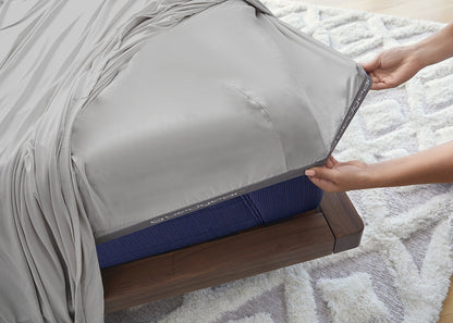 Dri-Tec Full Sheet Set with Powerband® – Light Grey
