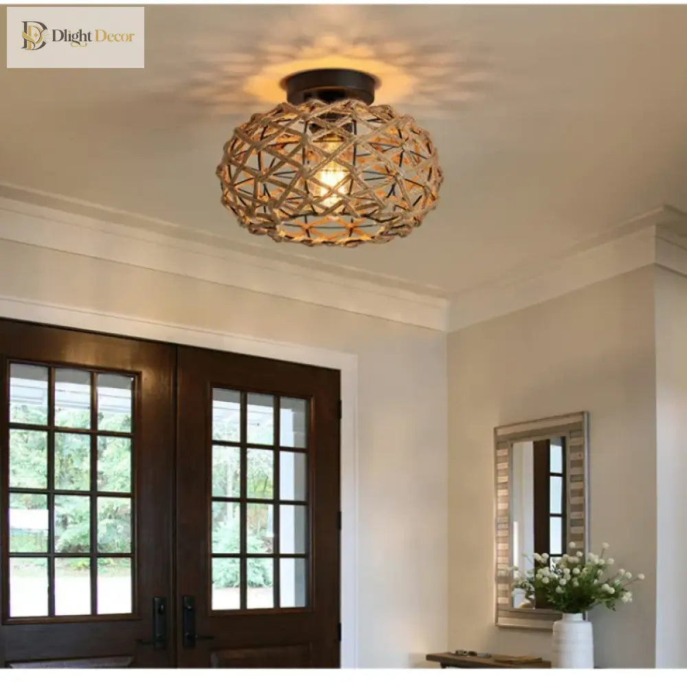 Boho Flush Mount Light | Bedroom &amp; Bedside Lighting