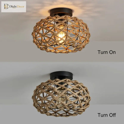 Boho Flush Mount Light | Bedroom &amp; Bedside Lighting