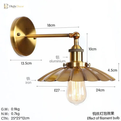 Bronwyn Vintage Wall Sconce | Bedroom &amp; Hallway Lighting
