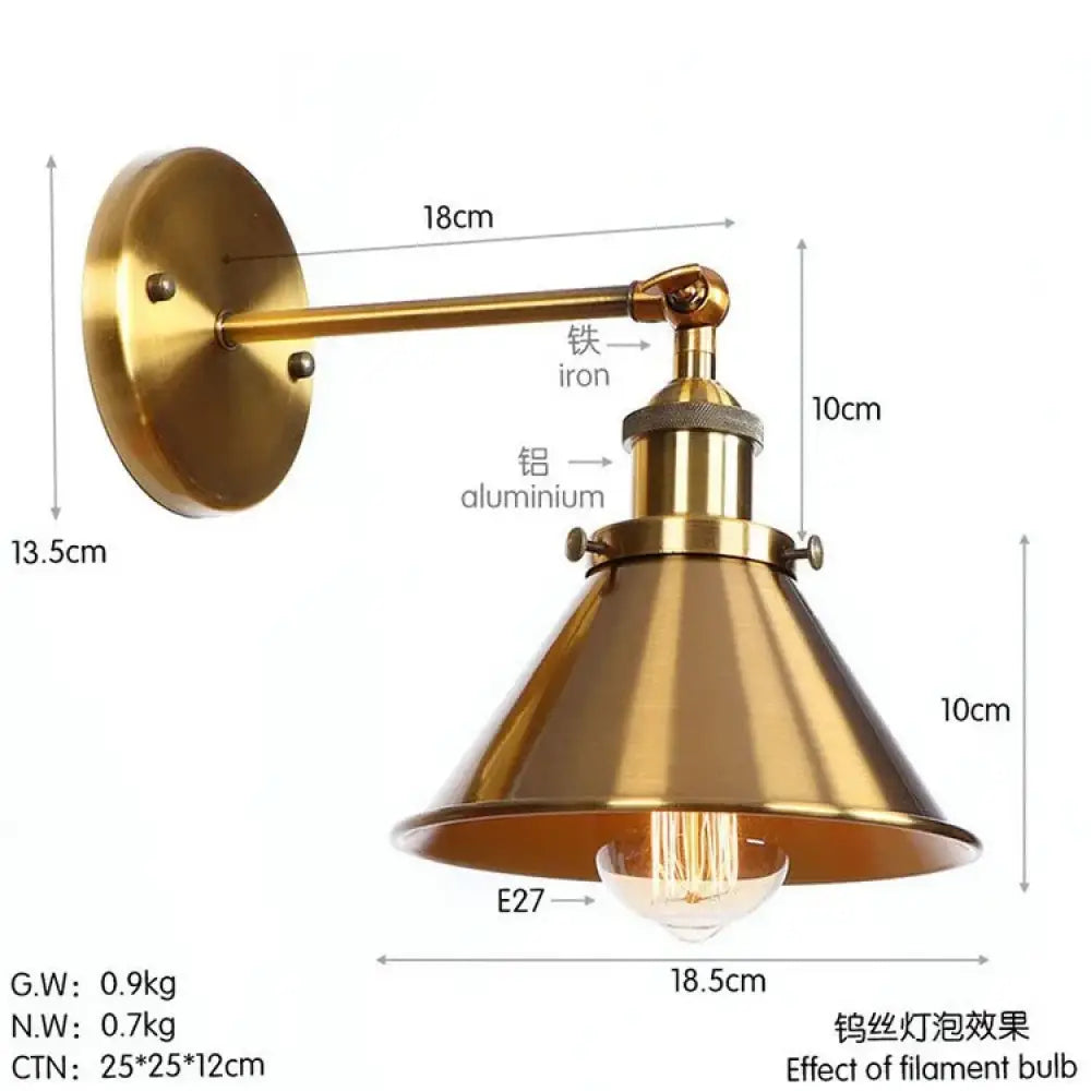 Bronwyn Vintage Wall Sconce | Bedroom &amp; Hallway Lighting