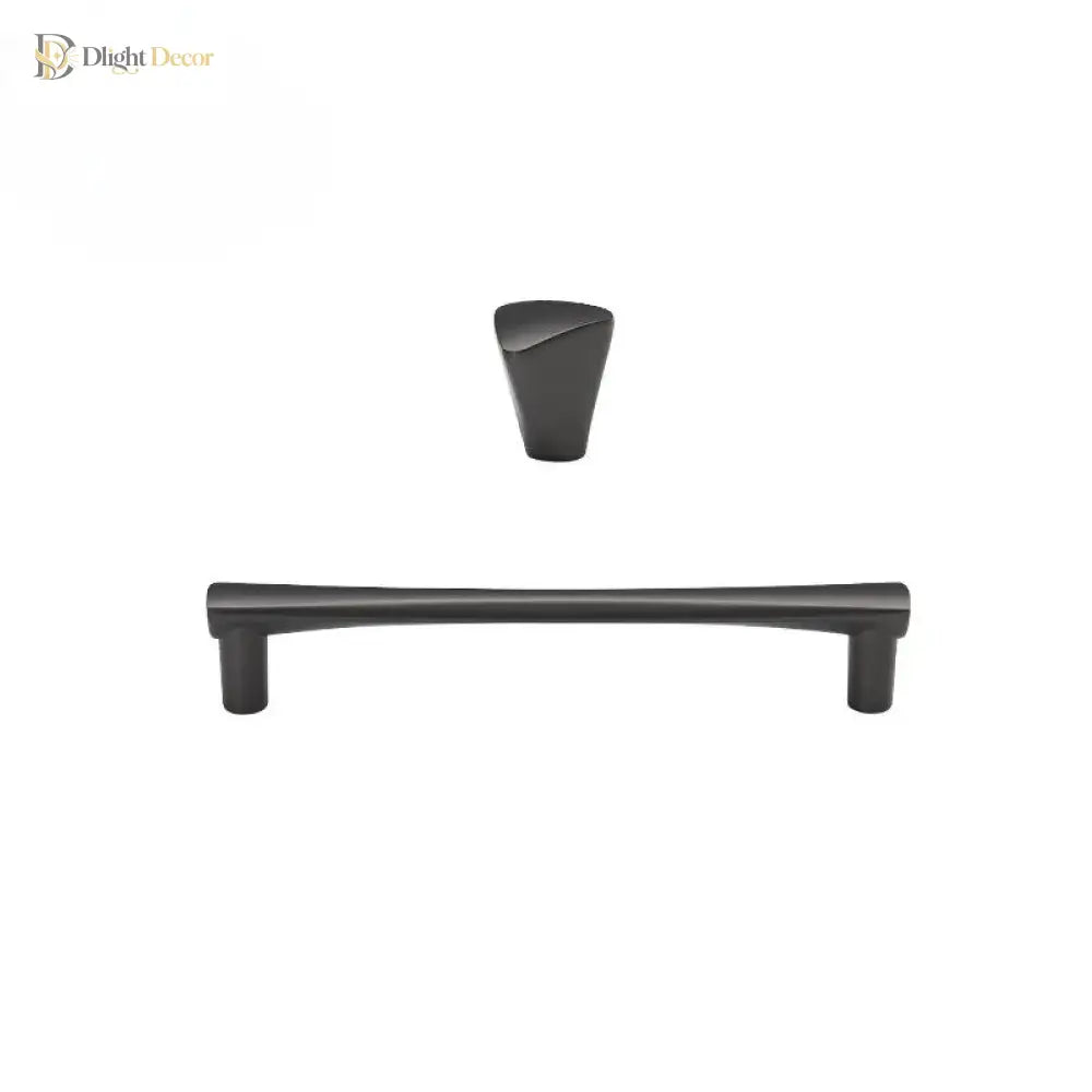 Brushed Zinc Alloy Door Handle – Simple Single Hole Design