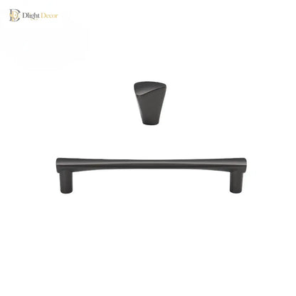 Brushed Zinc Alloy Door Handle – Simple Single Hole Design