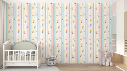 Pastel Petal Parade Wallpaper