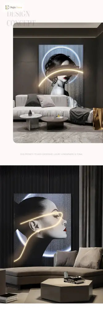 Ceramic LED Wall Art Light | Modern Interior Home Lighting