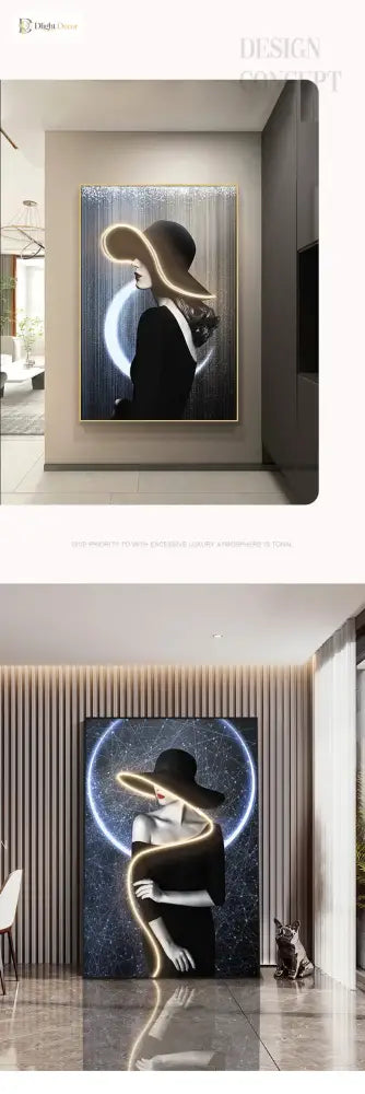Ceramic LED Wall Art Light | Modern Interior Home Lighting