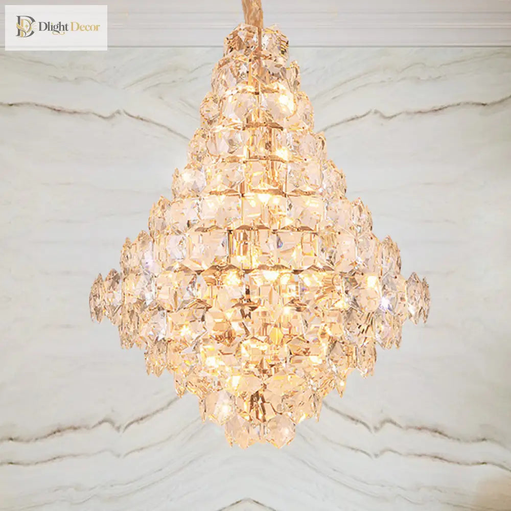 Clara Modern Crystal Chandelier | Dining Room Lighting