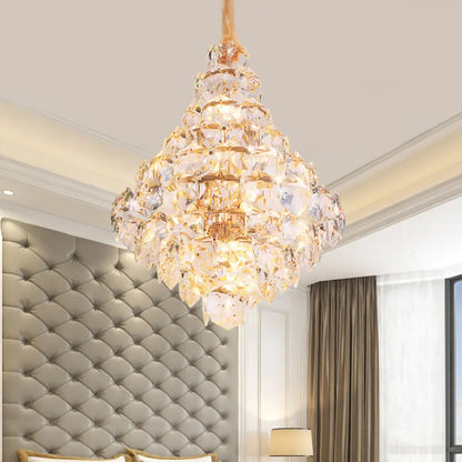 Clara Modern Crystal Chandelier | Dining Room Lighting