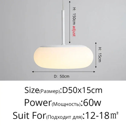 Clouds LED White Chandelier | Modern Dining Room Lighting