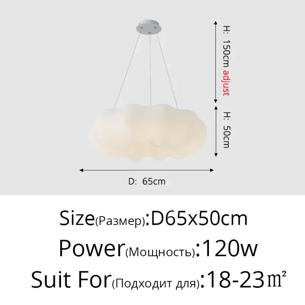 Clouds LED White Chandelier | Modern Dining Room Lighting