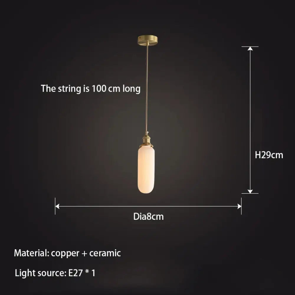 Copper Ceramic Chandelier | Bedroom &amp; Bedside Lighting