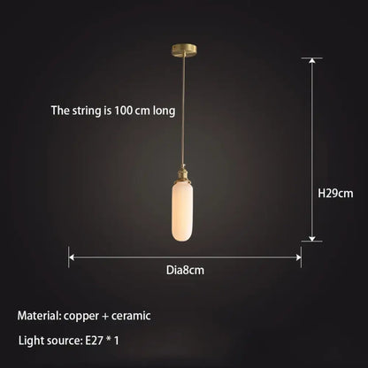 Copper Ceramic Chandelier | Bedroom &amp; Bedside Lighting
