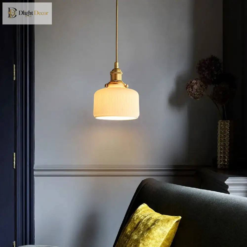 Copper Ceramic Chandelier | Bedroom &amp; Bedside Lighting