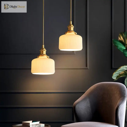 Copper Ceramic Chandelier | Bedroom &amp; Bedside Lighting