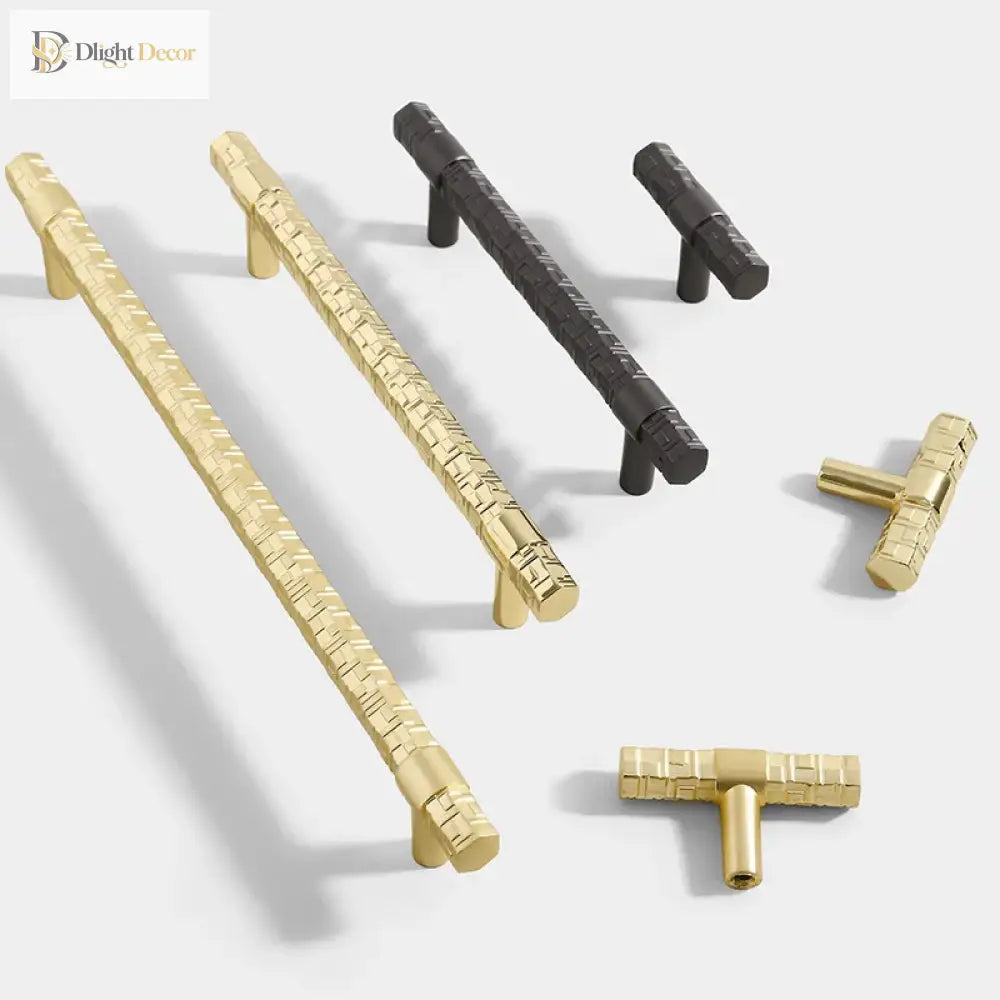 Creative T-Bar Cabinet Handles - Modern Zinc Alloy Pulls for Kitchen and Furniture