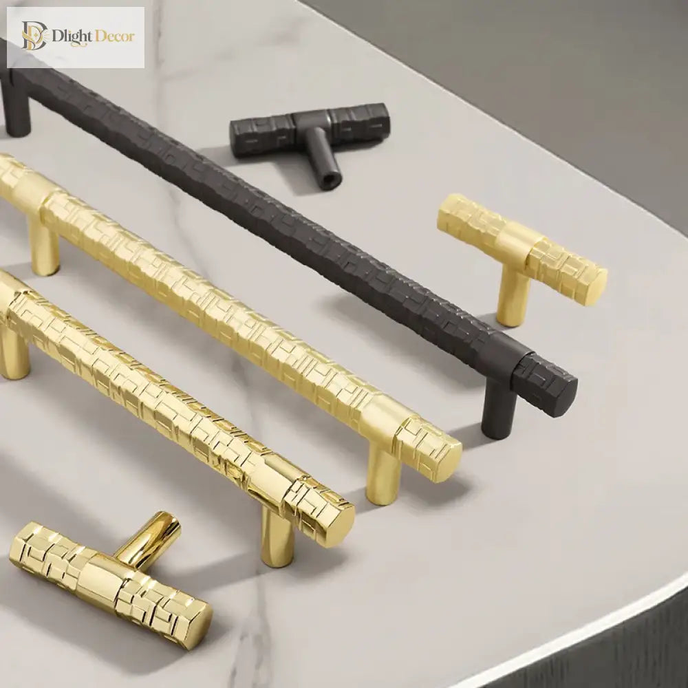 Creative T-Bar Cabinet Handles - Modern Zinc Alloy Pulls for Kitchen and Furniture