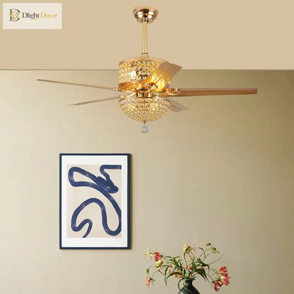 Crystal Wood Chrome Chandelier | Modern Bedroom Lighting