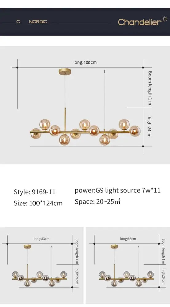 Warm Glass Ball Pendant