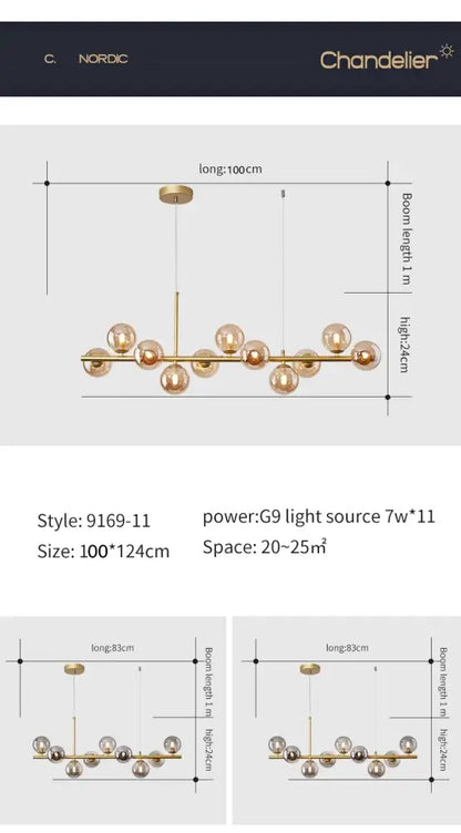 Warm Glass Ball Pendant