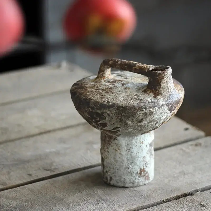 Brown Gray Ceramic Vase Set