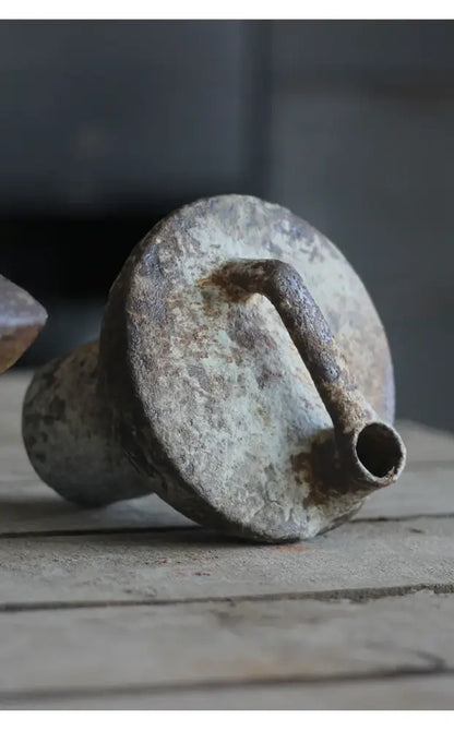 Brown Gray Ceramic Vase Set