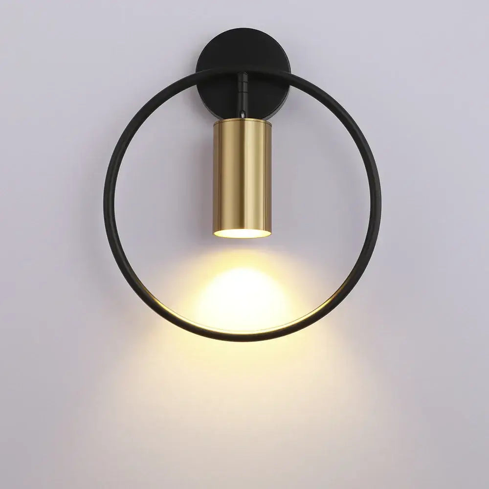 Gold Circular LED Wall Lamp