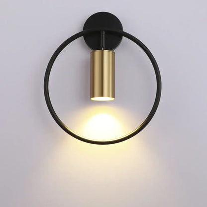 Gold Circular LED Wall Lamp