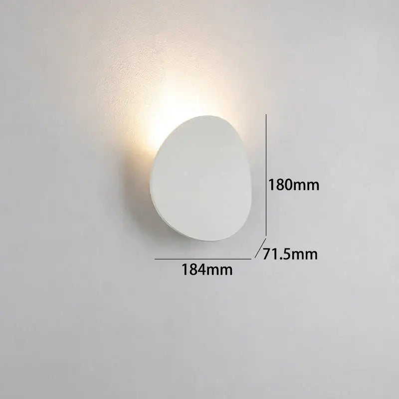 Gold Circular LED Wall Lamp