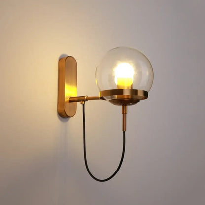 Gold Circular LED Wall Lamp