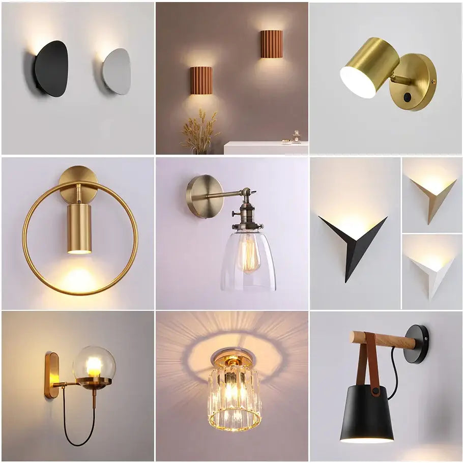 Gold Circular LED Wall Lamp