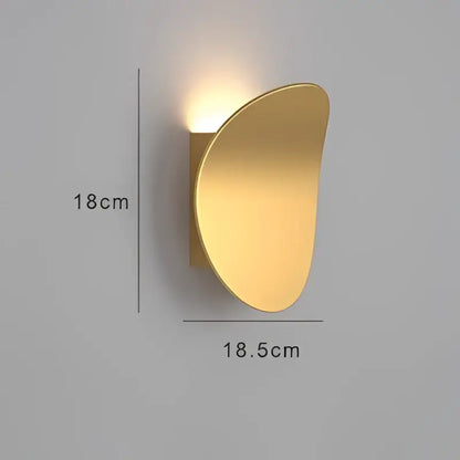 Gold Circular LED Wall Lamp