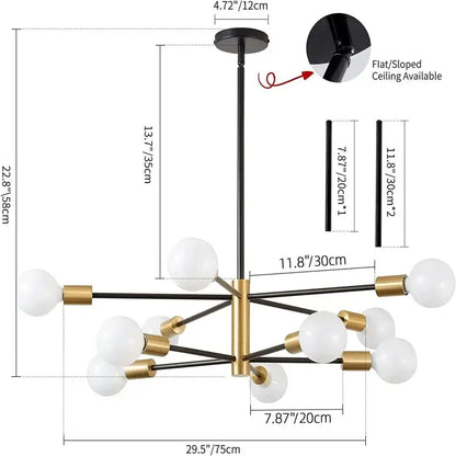Black Magic Bean Chandelier