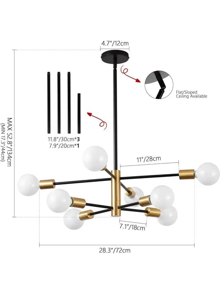 Black Magic Bean Chandelier