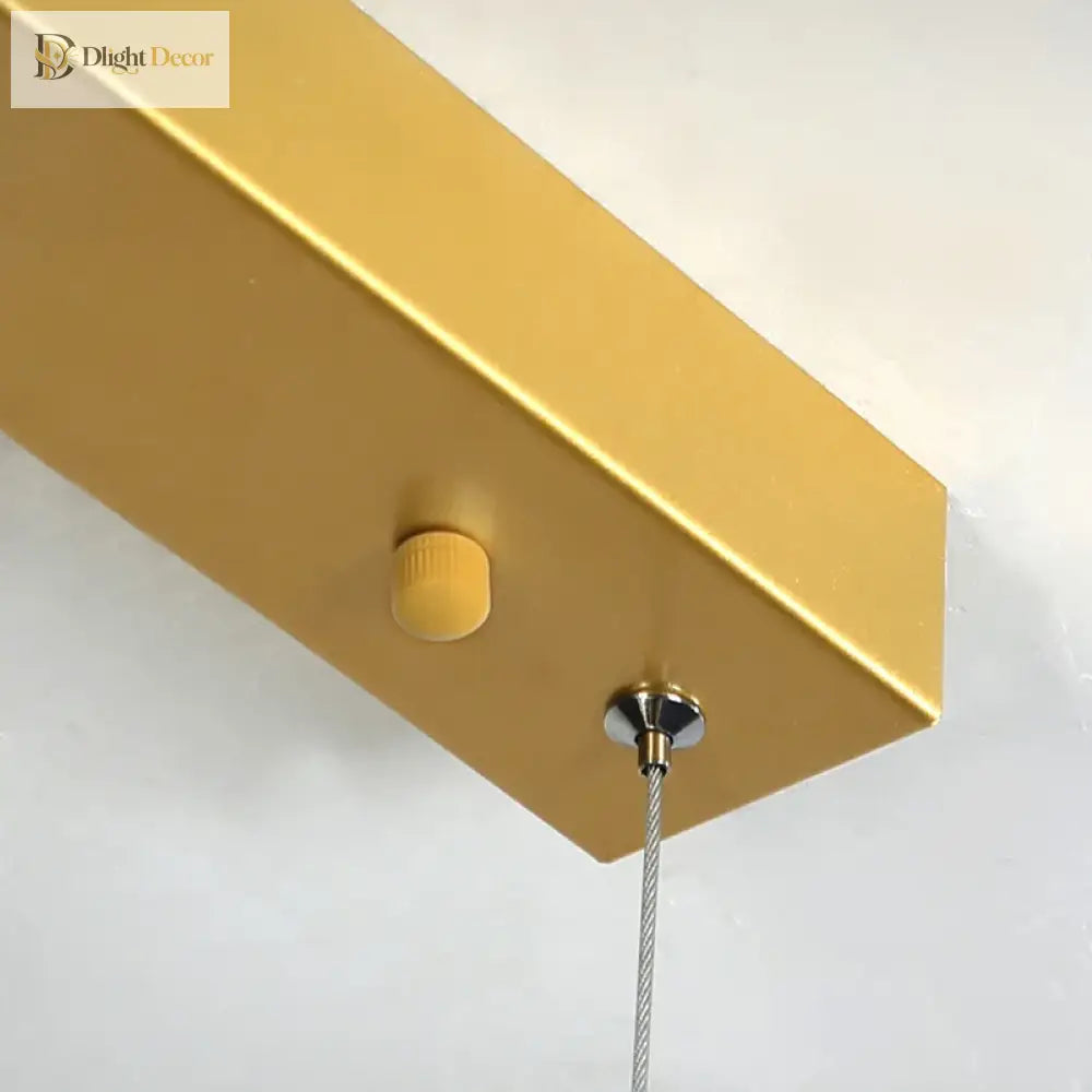 Dimmable Gold Black Chandelier | Kitchen Island Lighting