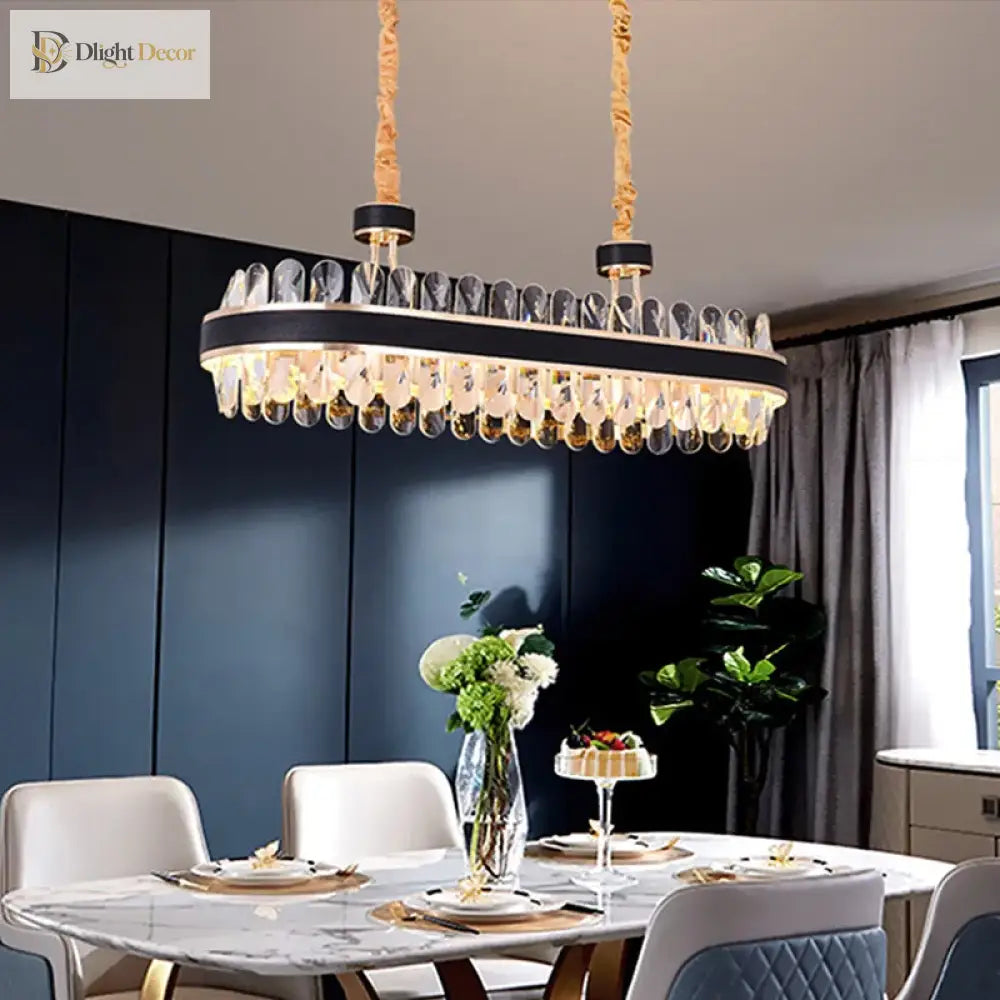 Dimmable LED Crystal Chandelier | Dining Room Lighting