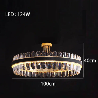 Dimmable LED Crystal Chandelier | Dining Room Lighting
