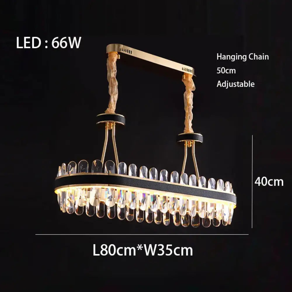 Dimmable LED Crystal Chandelier | Dining Room Lighting