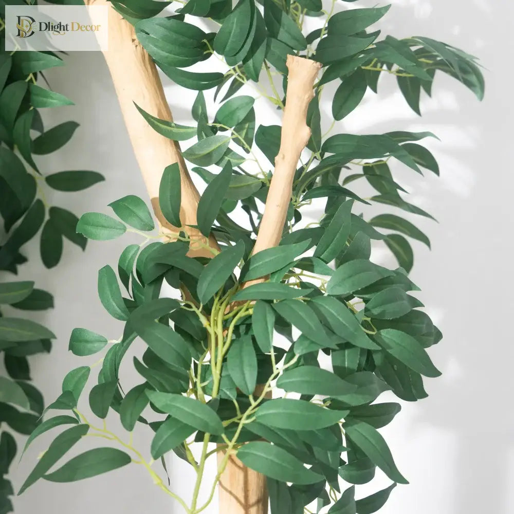 Dlight Decor 200cm Eucalyptus Vine with Willow Leaves for Hanging Decor