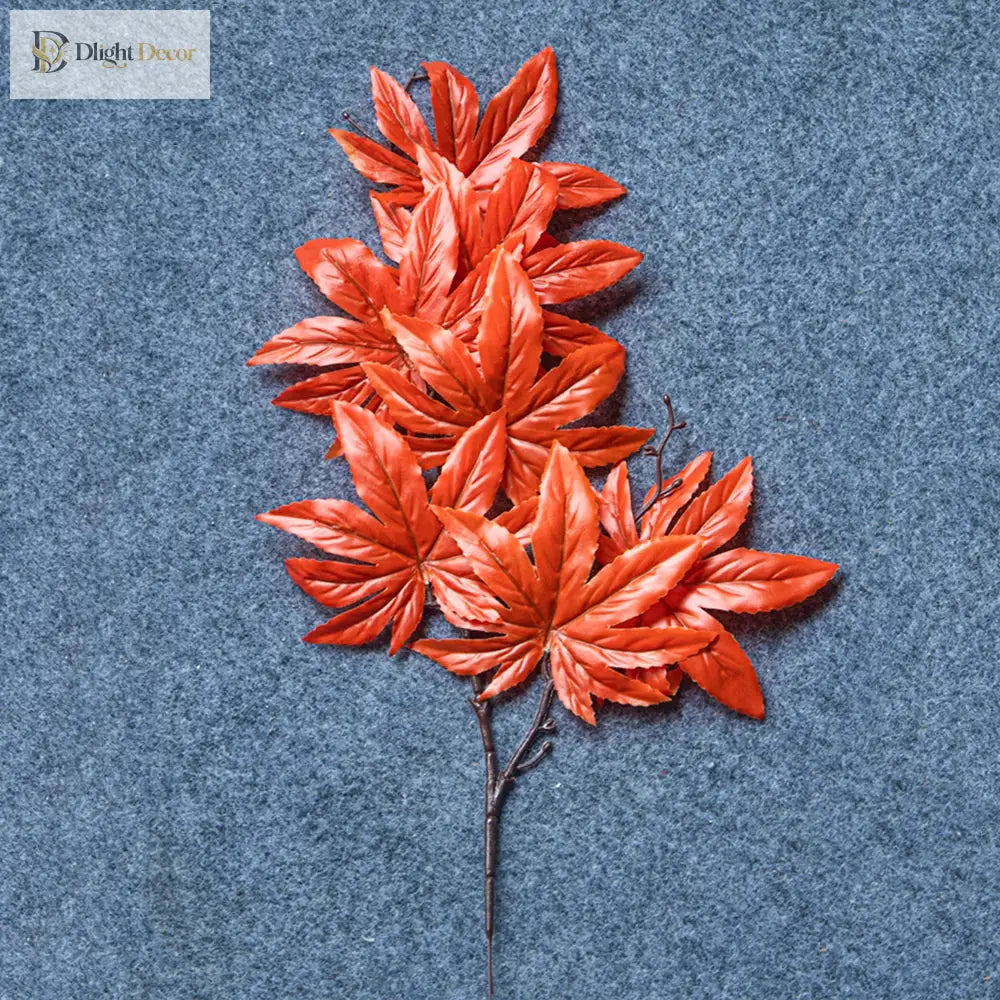 Dlight Decor 43cm Autumn Maple Leaf Branch for Fall Display