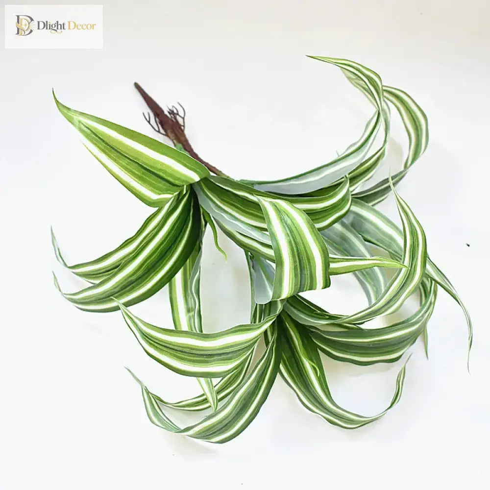 Dlight Decor 43cm Dracaena Air Grass Branch with Bamboo Leaves for Desktop Decor