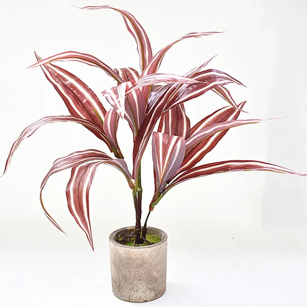 Dlight Decor 43cm Dracaena Air Grass Branch with Bamboo Leaves for Desktop Decor