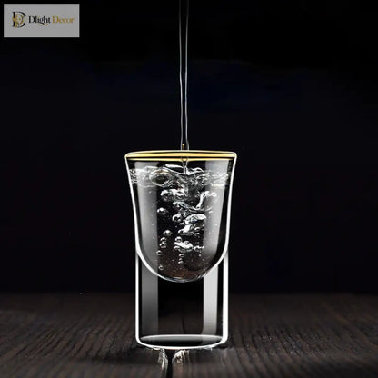Dlight Decor 6pc Gold Rim Spirits Glass Set – Gilt Small Wine &amp; Baijiu Cups