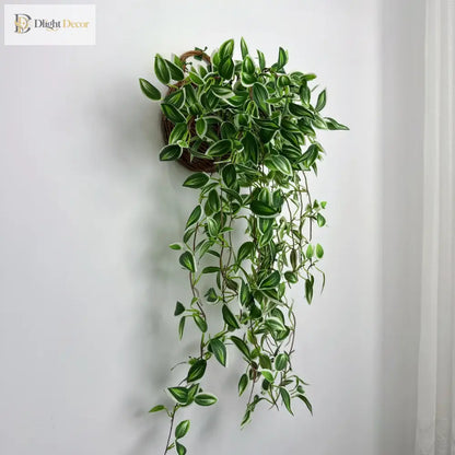 Dlight Decor 75cm Hanging Eucalyptus Vine with Scindapsus Leaves