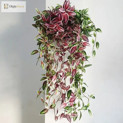 Dlight Decor 75cm Hanging Eucalyptus Vine with Scindapsus Leaves