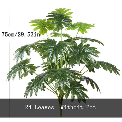 Dlight Decor 75cm Monstera Palm Tree with 24 Turtle Leaves